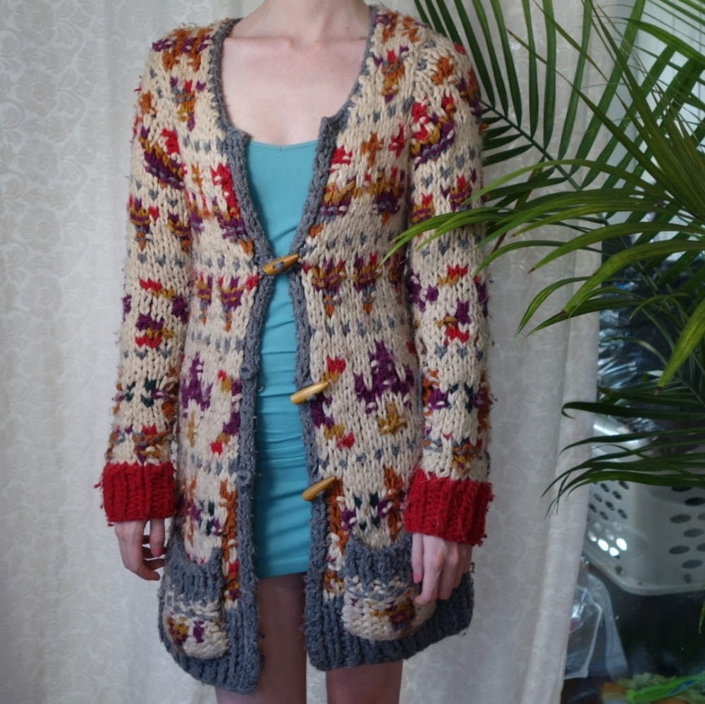 Anthropologie Sleeping on Snow Cardigan